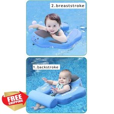 Mambobaby Infant Swim Float Canopy Non Inflatable Baby Pool Trainer