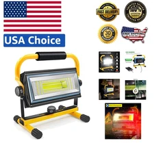 50000 Lux Ultra-Bright 100W LED Work Light: Waterproof & Portable for Any Task
