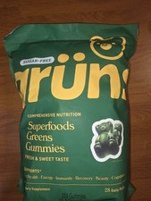 gr ns Superfoods Greens Gummies 224 Sugar-Free Vegan Gut Health Energy Immunity