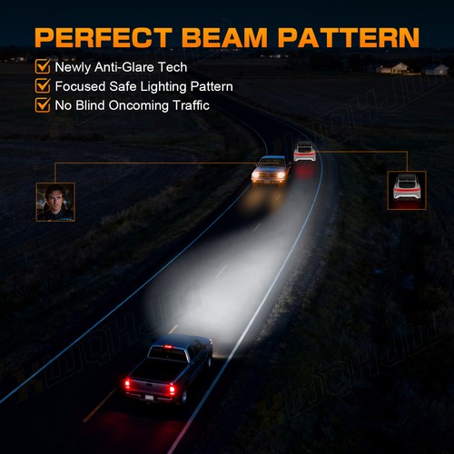 9006 9005 LED Headlight KIT Combo Bulbs 10000K High Low Beam Super Bright White - Picture 8 of 11