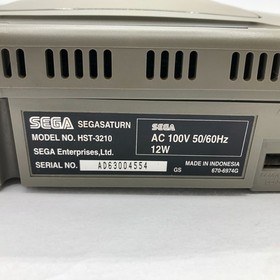 Sega Saturn Console System HST-3210 Gray 2 Controller NTSC-J Japanese Tested