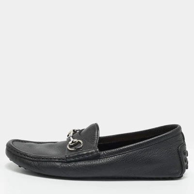 Mocassins Gucci Horsebit en cuir noir taille 39,5 - Photo 1/4