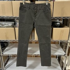 John Varvatos Jeans Mens 33x32 Black Wight Skinny Button Fly Flex Denim Pants