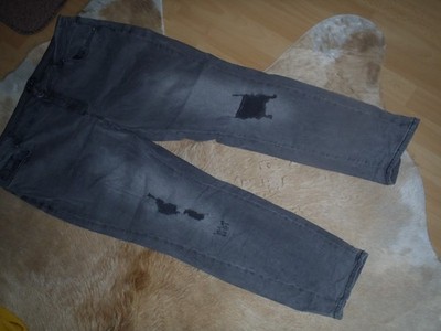 M&S ladies trousers/jeans size 48 no straight leg grey second hand look!!