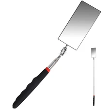 Telescoping Inspection Mirror 12-30 Inch Extendable Flexible Mirror Rectangle