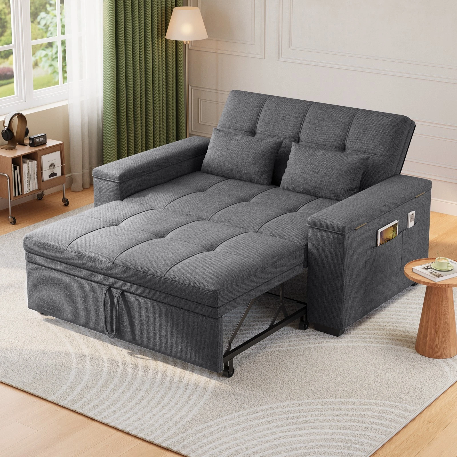 Doppelliegesofa Ausgezogen