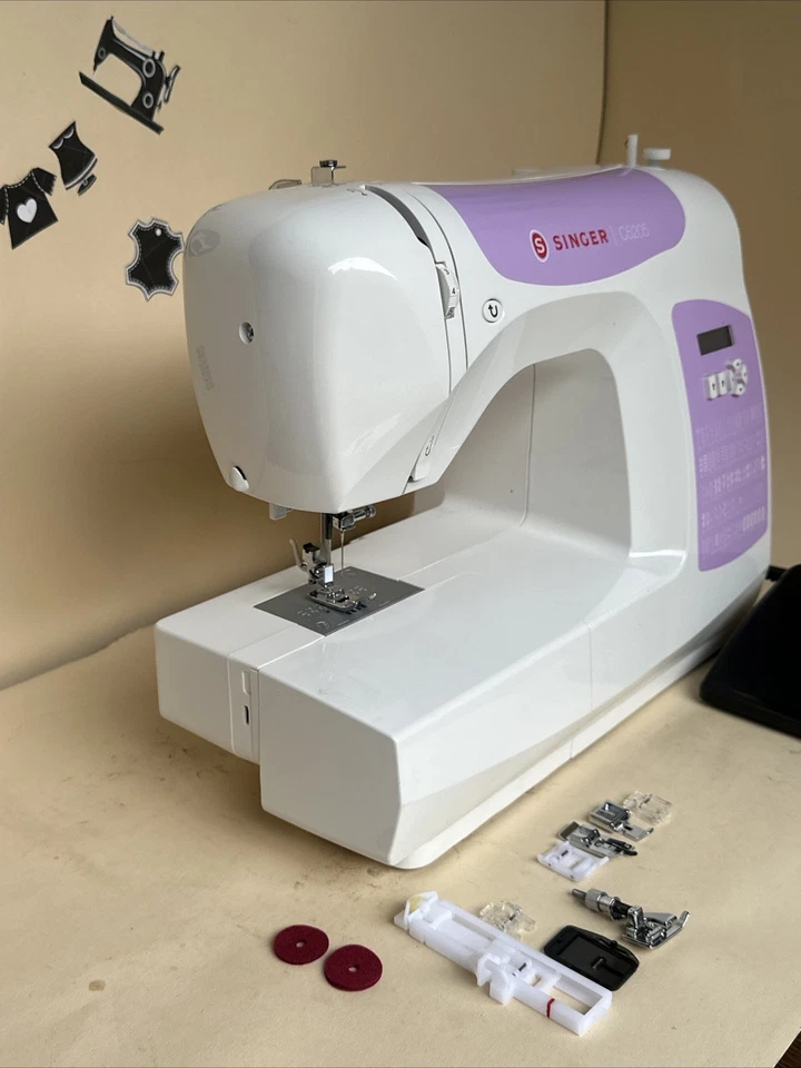 Singer C5205-PR Computer Nähmaschine Stretch Mit Zubehör in der Farbe ,,purple“ - Bild 2 von 4