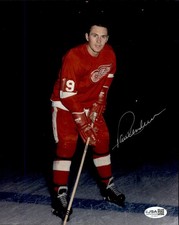 Paul Henderson Signed Detroit Red Wings 8x10 Photo #1 JSA COA