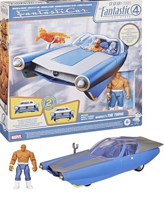 Fantastic Four First Steps Marvel Fantasticar w/ The Thing Figure