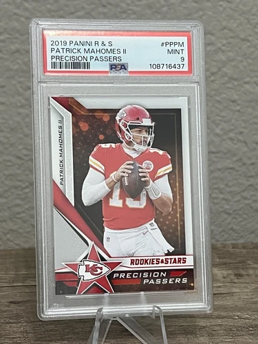 2019 PANINI ROOKIES & STARS PATRICK MAHOMES II PRECISION PASSERS PSA 9 Mint