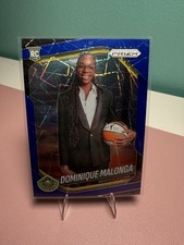 2025 WNBA Prizm 🏀 Dominique Malonga Rookie Variation Blue Velocity #144 RC