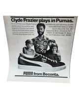 1973 Puma Clyde Frazier Basketball Shoes Vintage Print Ad Puma Sneaker