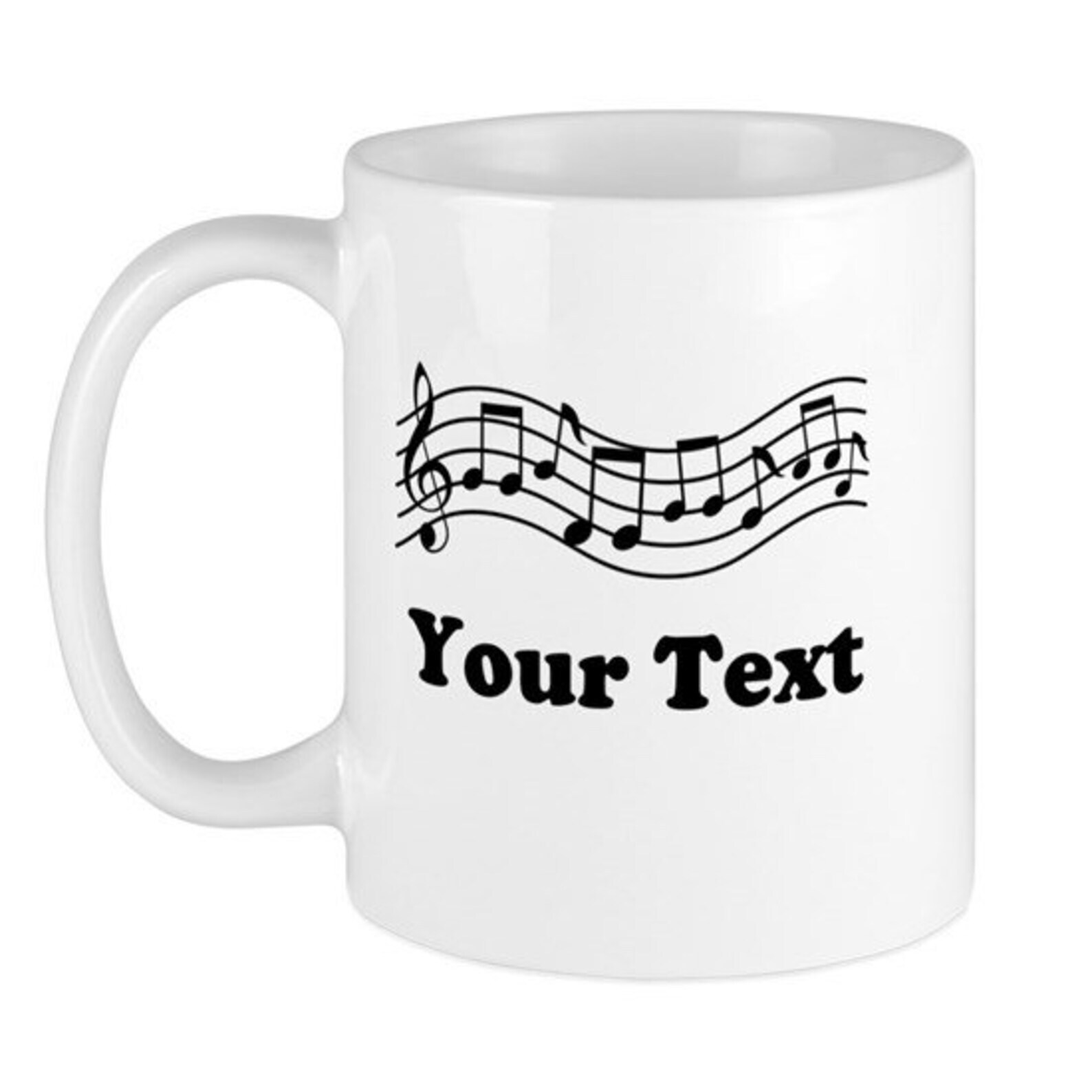 Music Staff Personalized 11 Oz Ceramic Mug