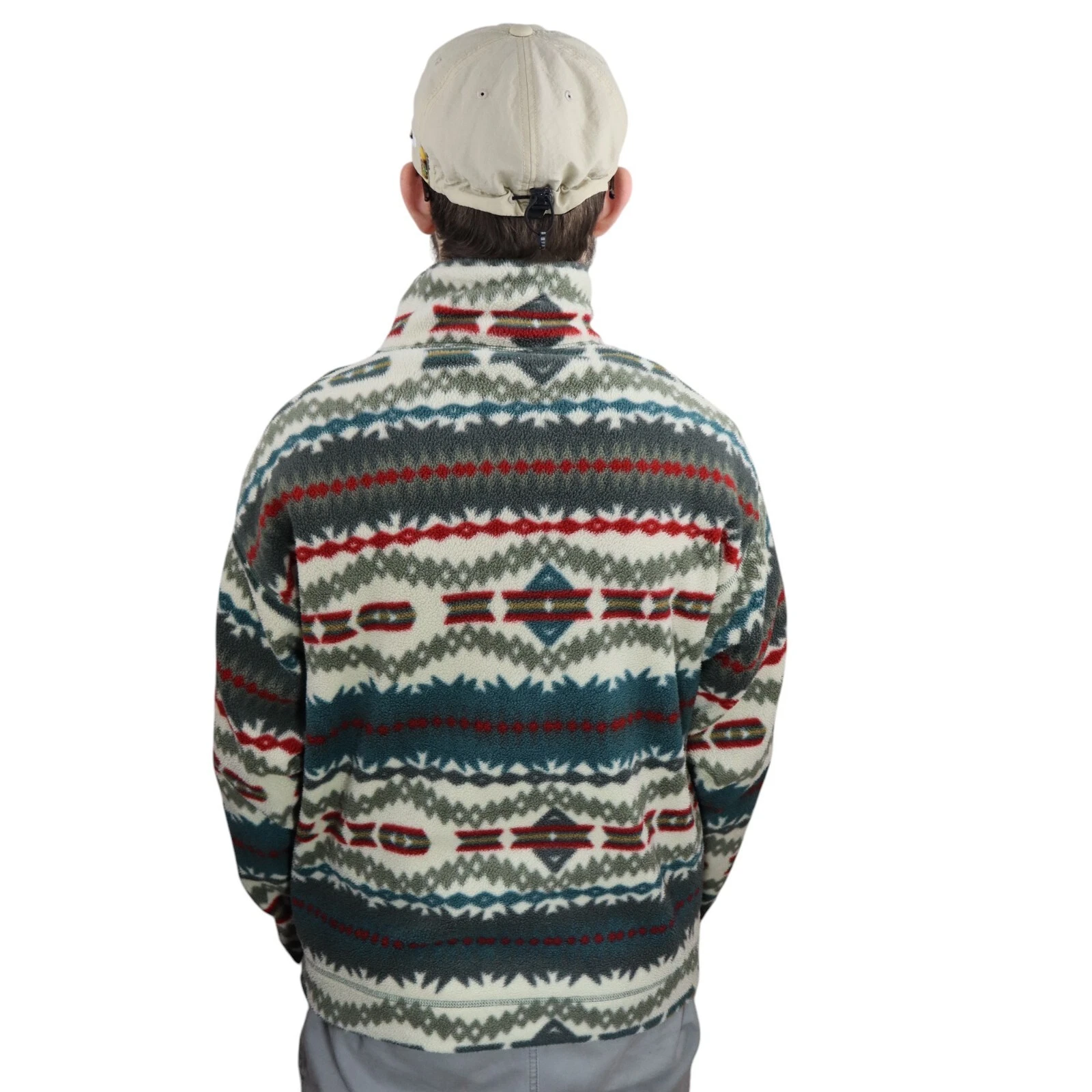 patagonia vtg 1994 sacajawea aztec synchilla pullover fleece jacket