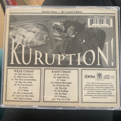 洋楽 Kuruption Kuruption by Kurupt (CD, 1998) for sale online | eBay