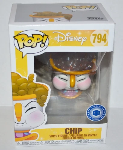 Funko POP Disney Beauty & The Beast Chip #794 Vinyl Figure PIAB Exclusive MINT🔥