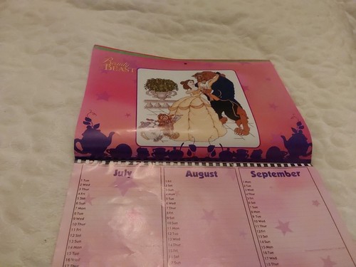 *Disney* cross stitch calendar 2004 charts Belle Snow White Cinderella Beauty - Picture 4 of 6