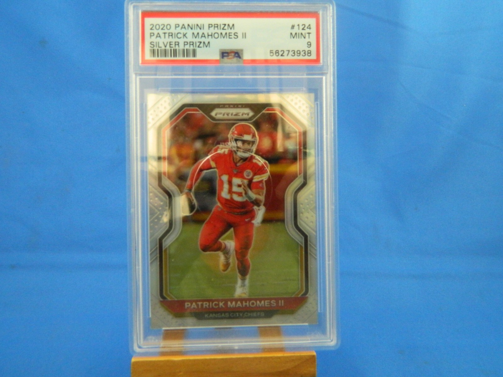 Patrick Mahomes Prizm 2020 #124 Silver Prizm PSA 9