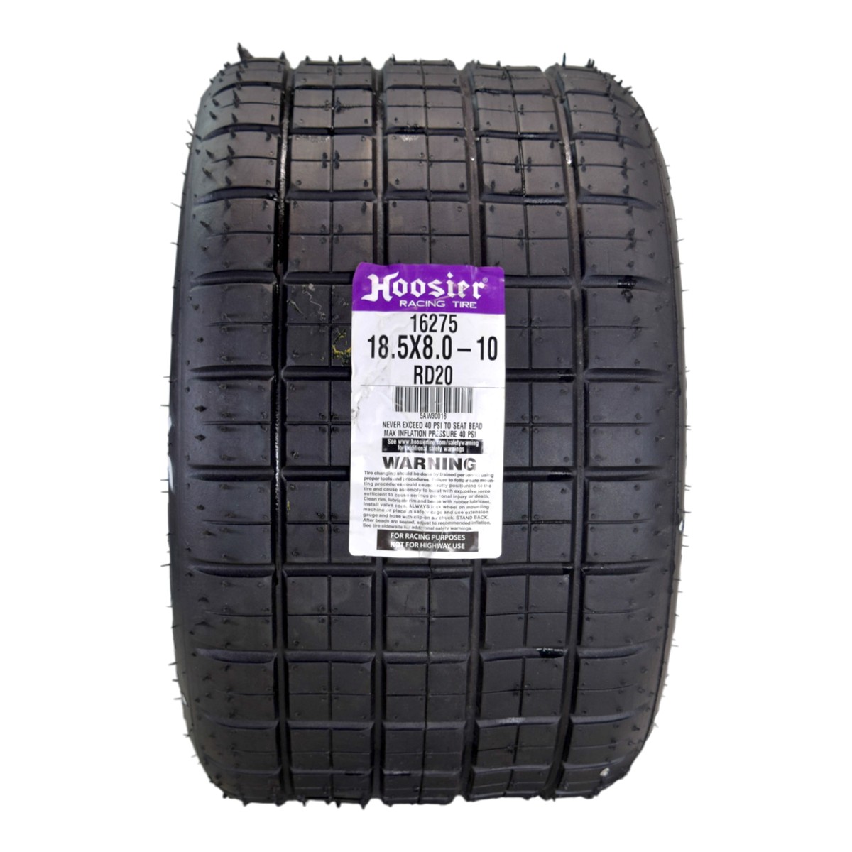 Hoosier Flat Track & TT Tire 18.5x8.0-10 CB RD20 | Aftermarket