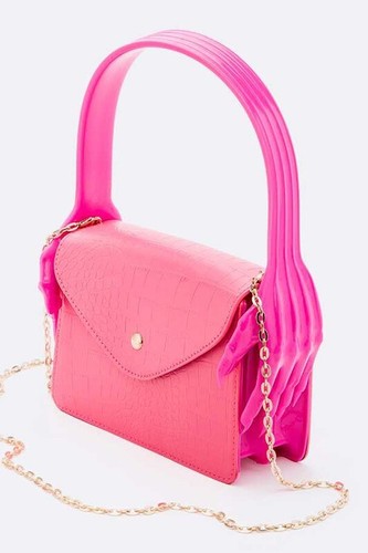Ikonische Hand Gelee Griff Cabrio Mode Tasche