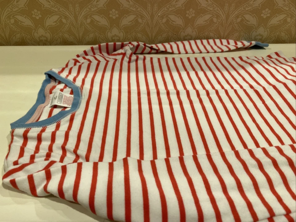 Juego de pijama a rayas rojo/blanco/azul Mini Boden talla 10 para niña Foto 2 de 4