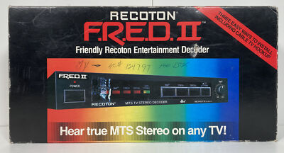 Ultra Rare Vintage Recoton F.R.E.D / FRED 2 Decoder New Old Stock