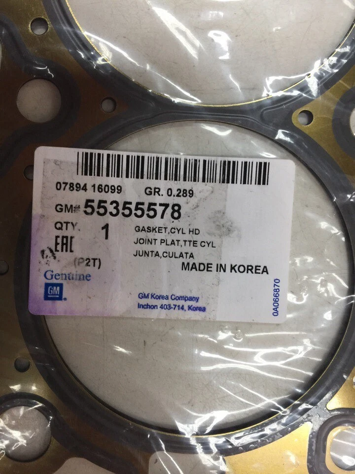 JUNTA DE CULATA GM para Chevrolet Sonic Cruze Aveo Pontiac G3 55355578 Foto 4 de 4