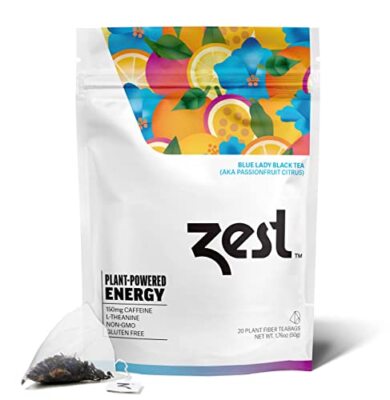 Zest 150mg High Caffeine Energy Leaf Blend - Blue Lady Black Tea