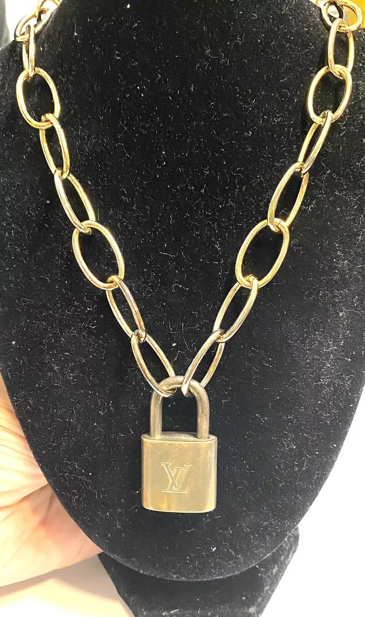 Vintage Louis Vuitton Lock Necklace