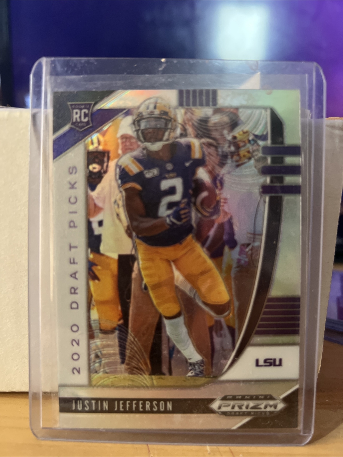 2020 panini prizm draft picks silver holo justin jefferson