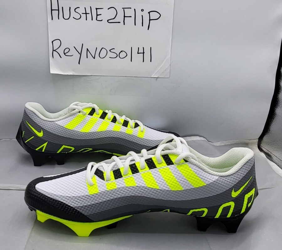 Nike Vapor Edge Speed 360 Volt/White/Grey Football Cleats 