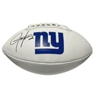 Lawrence Taylor Signed Auto New York Giants White Football Beckett Wit BAS COA