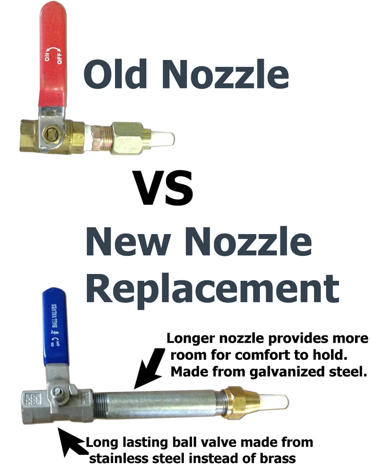 Pistola de boquilla chorro de arena con soporte, válvula, punta, acero de larga duración Foto 3 de 3