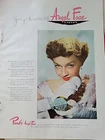 1949 Pond's Angel Face Make-up  Compact Powder Puff Vintage Ad