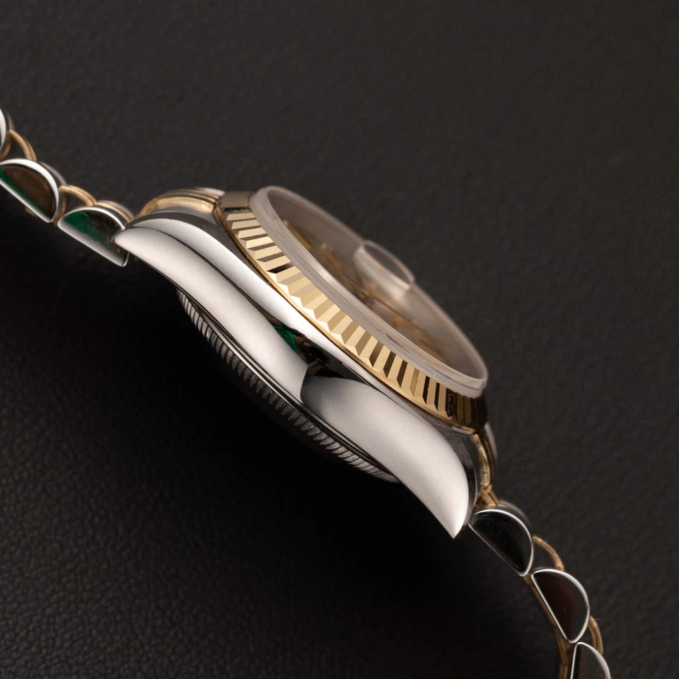 Rolex Datejust 69173 Fluted Bezel Watch 26mm Two-Tone Jubilee Champagne Dial - Image 4 of 4