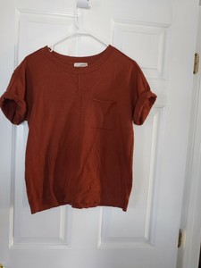 rust color sweater women's
