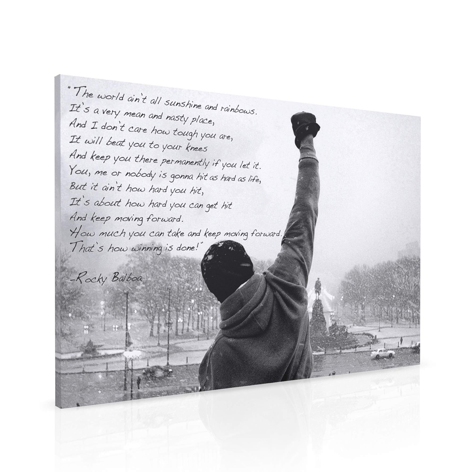 Hope Inspirational Canvas Print Motivational Quote Wall Art - Boxing Office &...