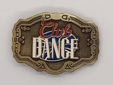 Vintage Club Dance Belt Buckle