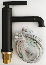 Swiss Madison AVALLON 7" Bathroom Faucet~Single Hole~Single Handle~Matte Black