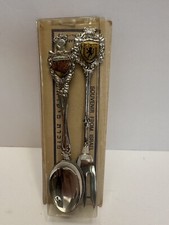 Jerusalem Collectible Souvenir Spoon And Fork Set Israel New