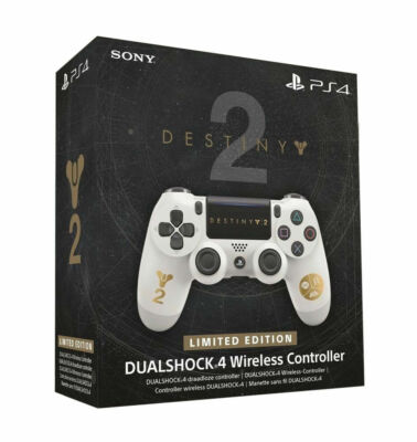 Original Ps4 Dualschock Controller Gamepad In Weiß Gold Destiny Edition
