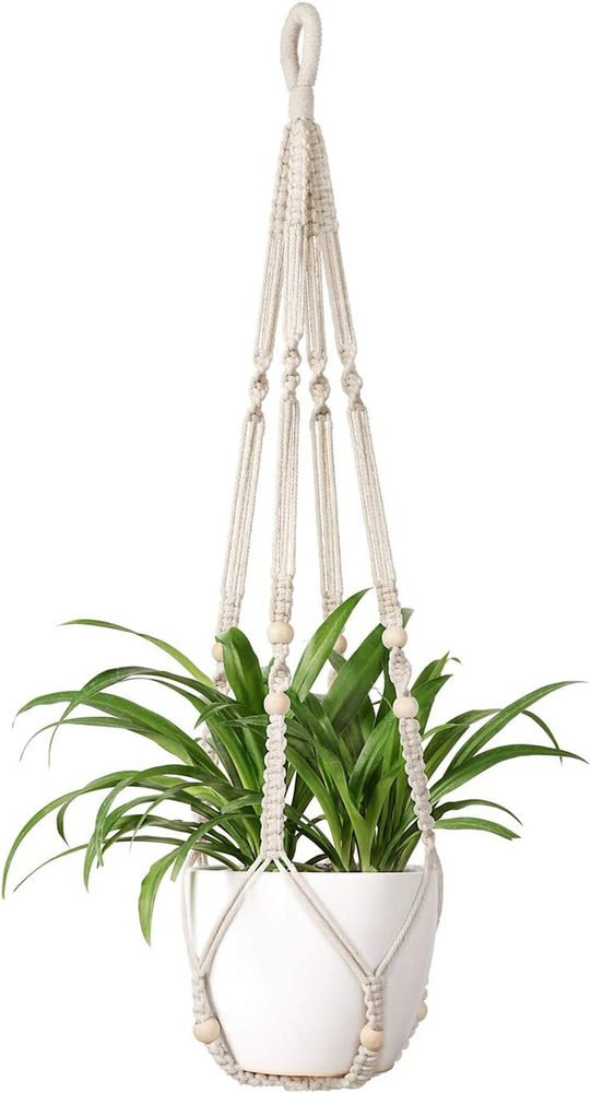 Macrame Plant Hanger Indoor Hanging Planter Basket No Pots