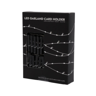 LED Girlande mit Fotoclips Lichterkette mit Klammern Lichtgirlande Deko (ZR36)