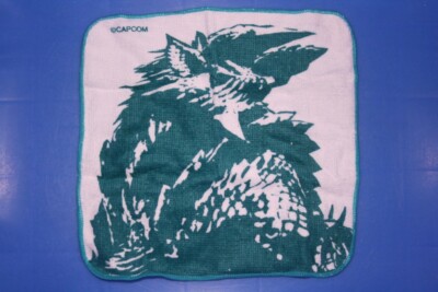 Bandai Monster Hunter Capsule Goods P2 Face Towel Wash Cloth Zinogre Jinouga