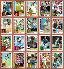 1984 TOPPS MLB Card Set Break #1-#792 — You Choose! HOF, All-Stars & Commons