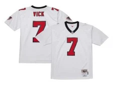 Michael Vick Atlanta Falcons 2001 White Throwback Jersey - Men's
