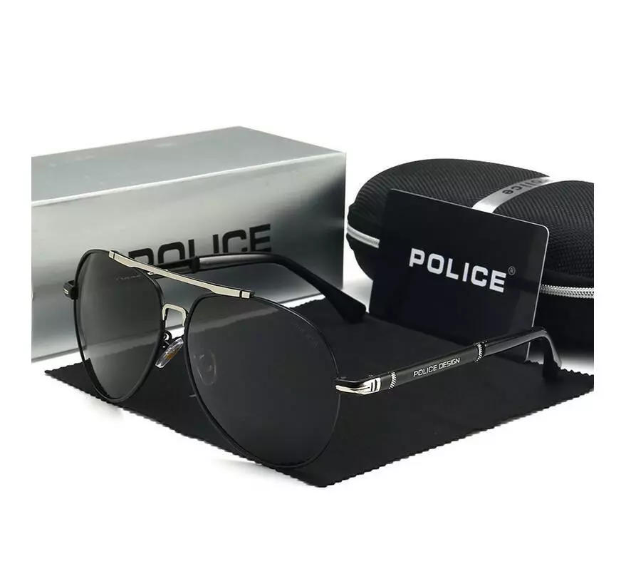 Hot Men Police Polarized Sunglasses 4 Colors with Box Classic Driving  Glasses