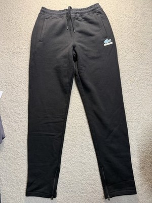 Lacoste X Concepts Black Tapered Terry Fleece Joggers Pants Size XXL New
