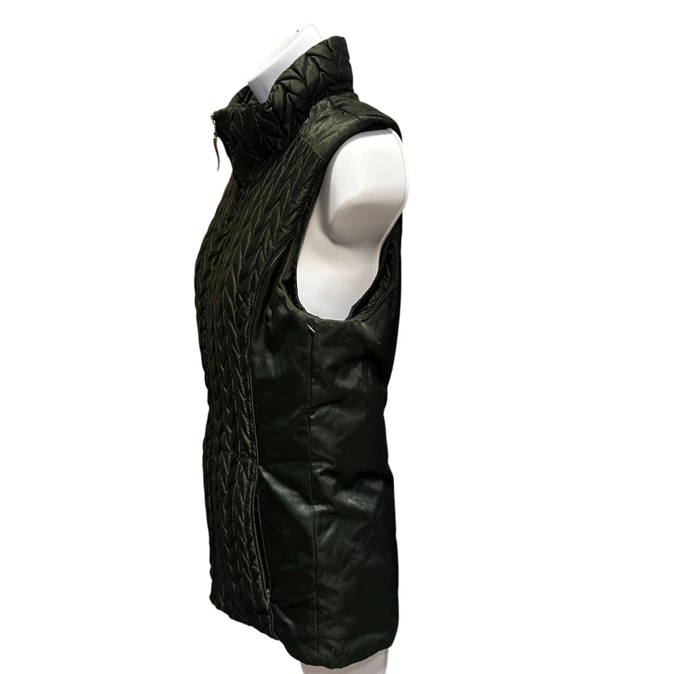 Chaleco acolchado de plumón pequeño al aire libre silencioso de lujo cápsula de dinero antiguo para tarjeta postal para mujer Foto 4 de 4