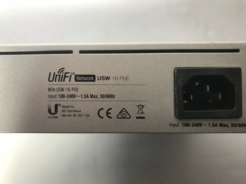 Ubiquiti Networks Unifi USW-16-POE Ethernet Switch Ref:R1225-222 - Image 2 of 4